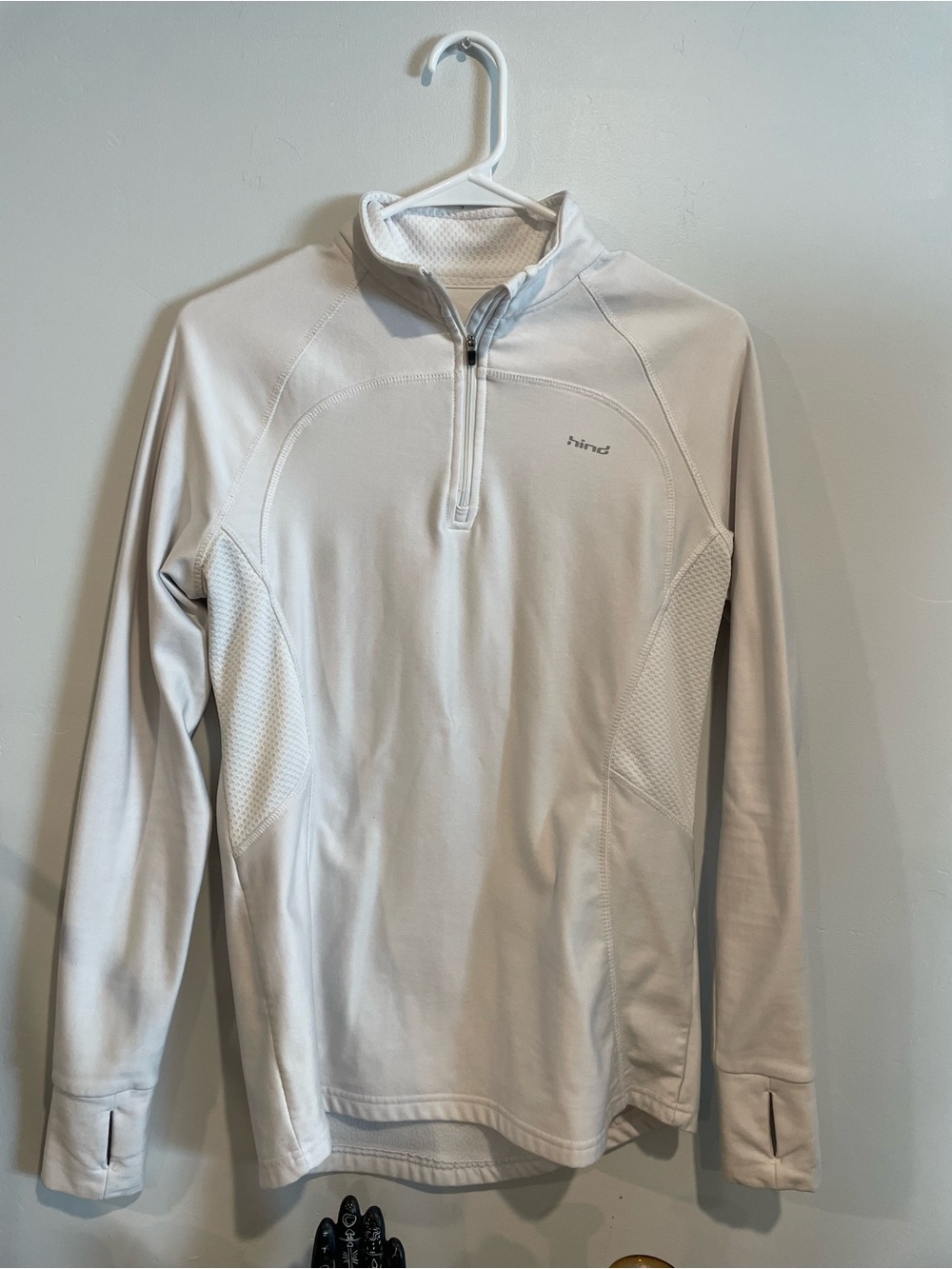 White Quarter-Zip Performance Jacket